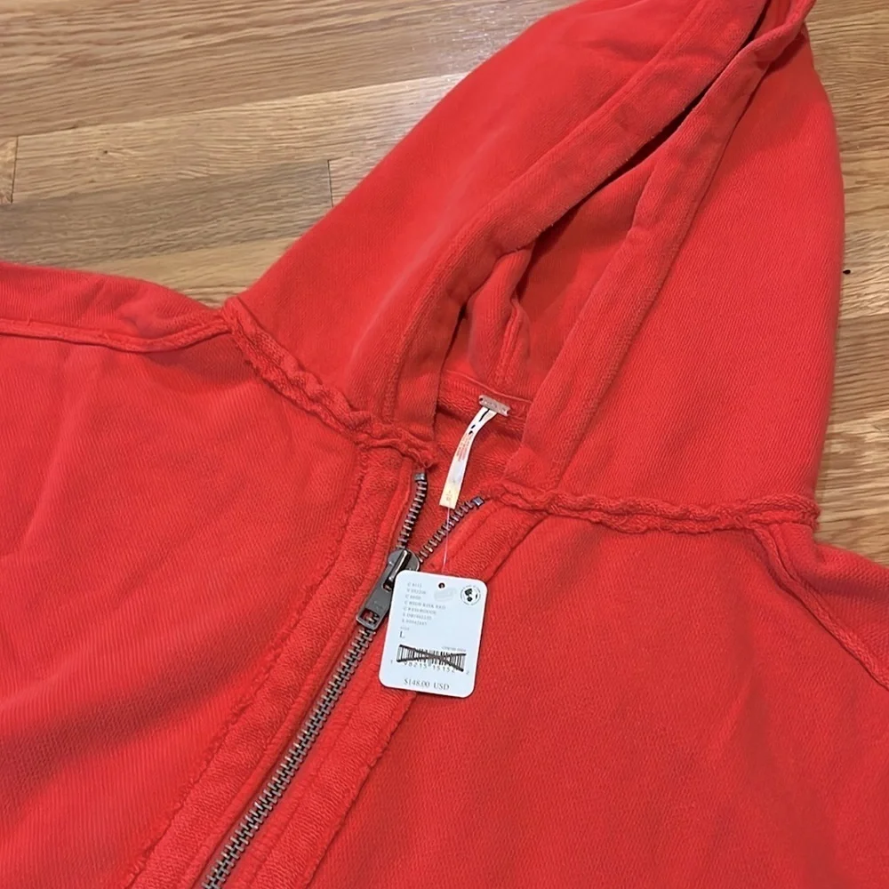 Free People Lucky Zip-Up Size Large NWT
